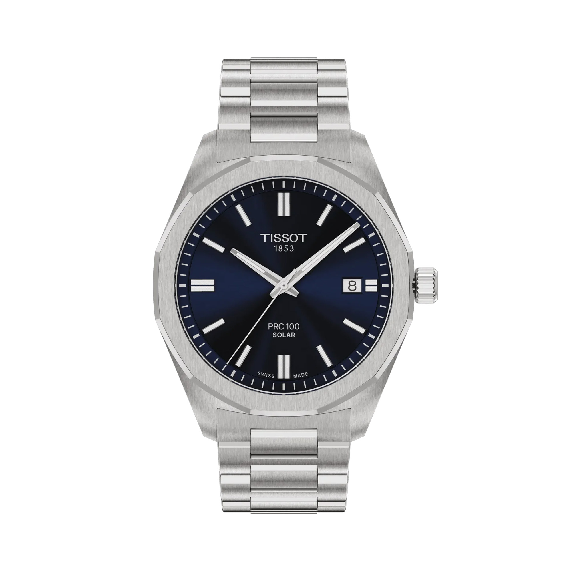 Tissot PRC 100 Solar Quartz Watch Blue Dial 39mm La Mine d'Or Moncton, NB