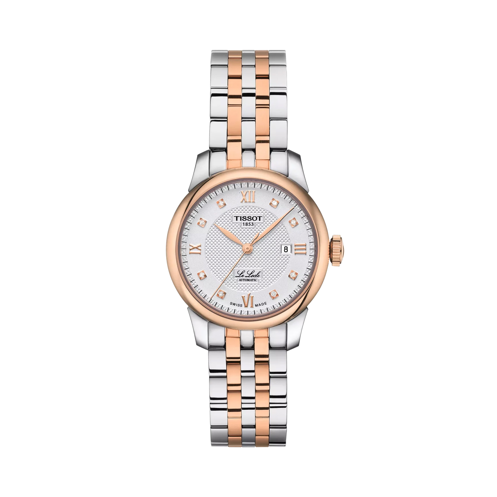 Tissot Le Locle Automatic Watch Diamond-Set White Dial 29mm La Mine d'Or Moncton, NB