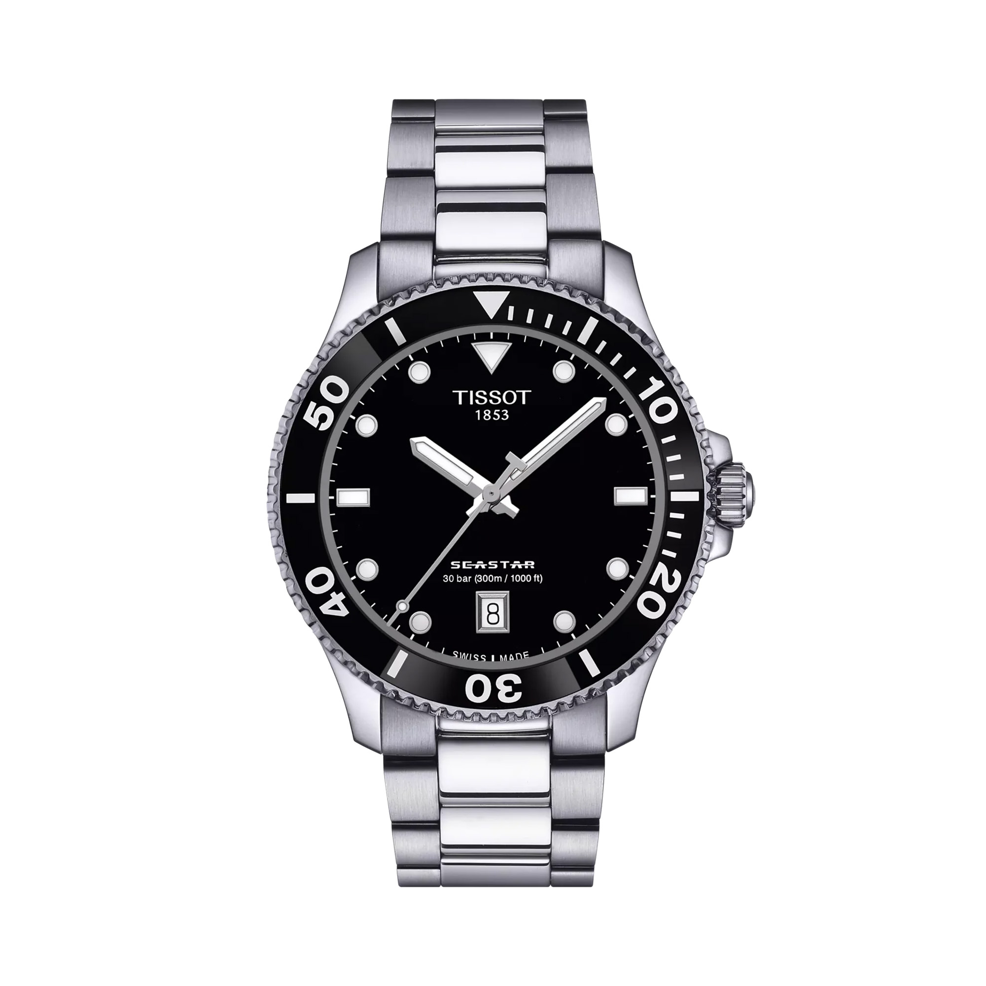 Tissot Seastar 1000 Quartz Watch Black Dial 40mm La Mine d'Or Moncton, NB