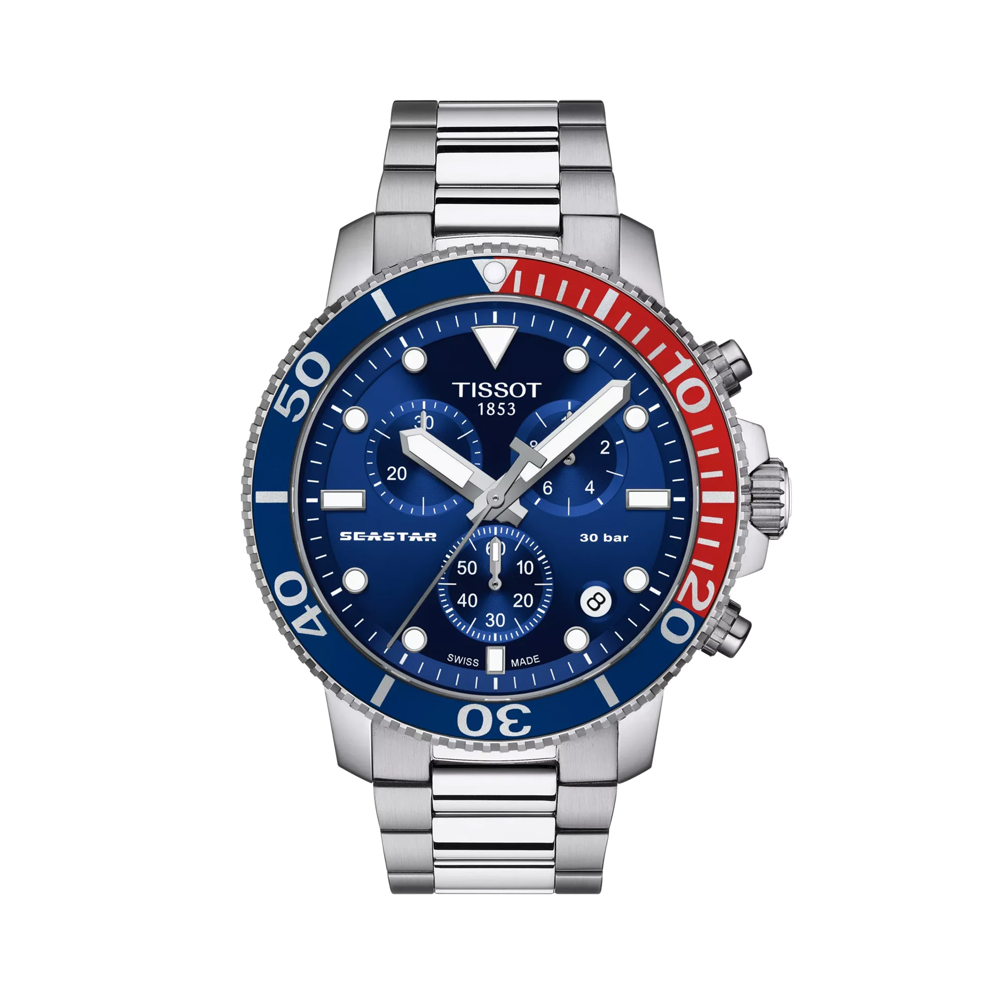Tissot Seastar 1000 Quartz Chrono Watch Blue Dial 45mm La Mine d'Or Moncton, NB