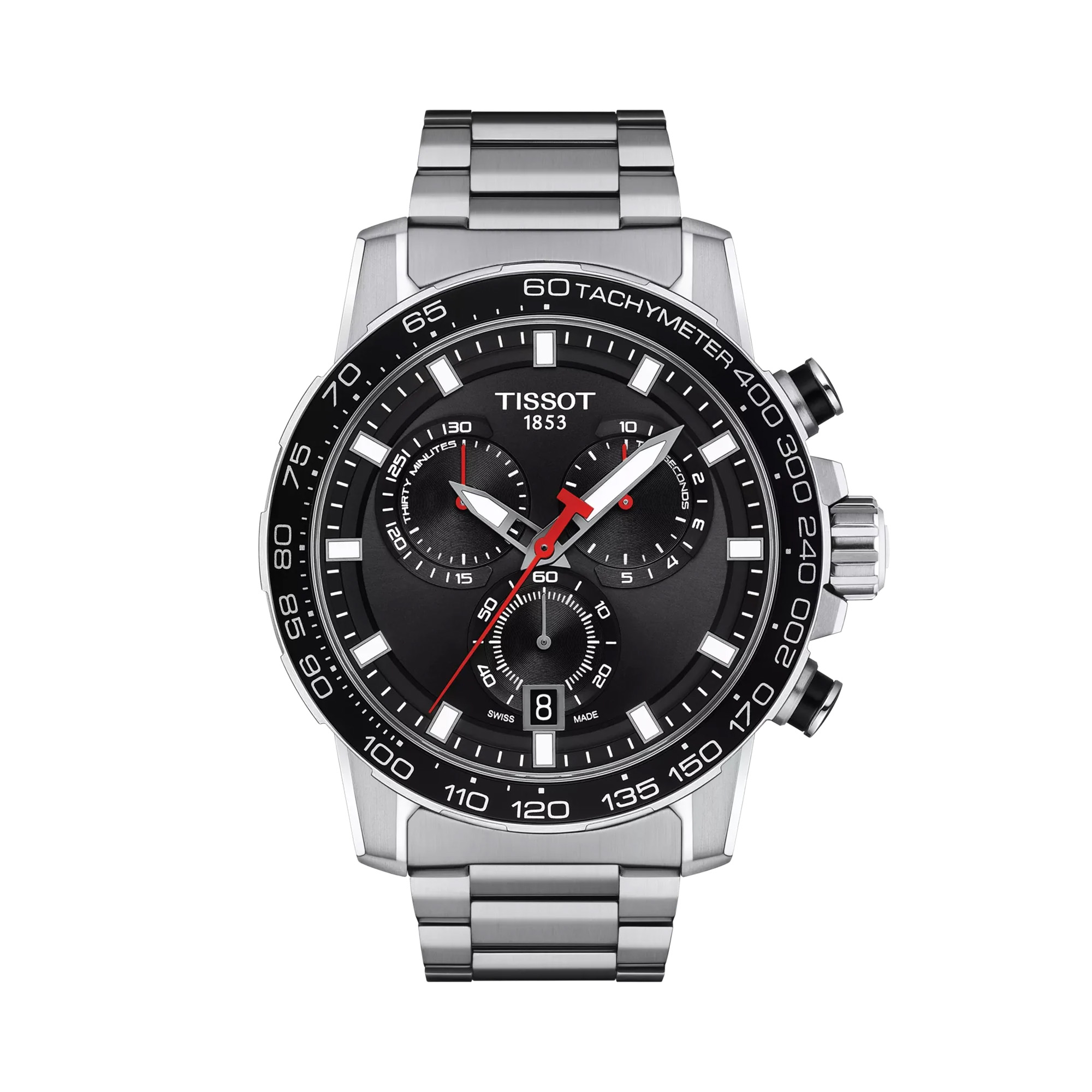 Tissot Supersport Chrono Quartz Watch Black Dial 45mm La Mine d'Or Moncton, NB