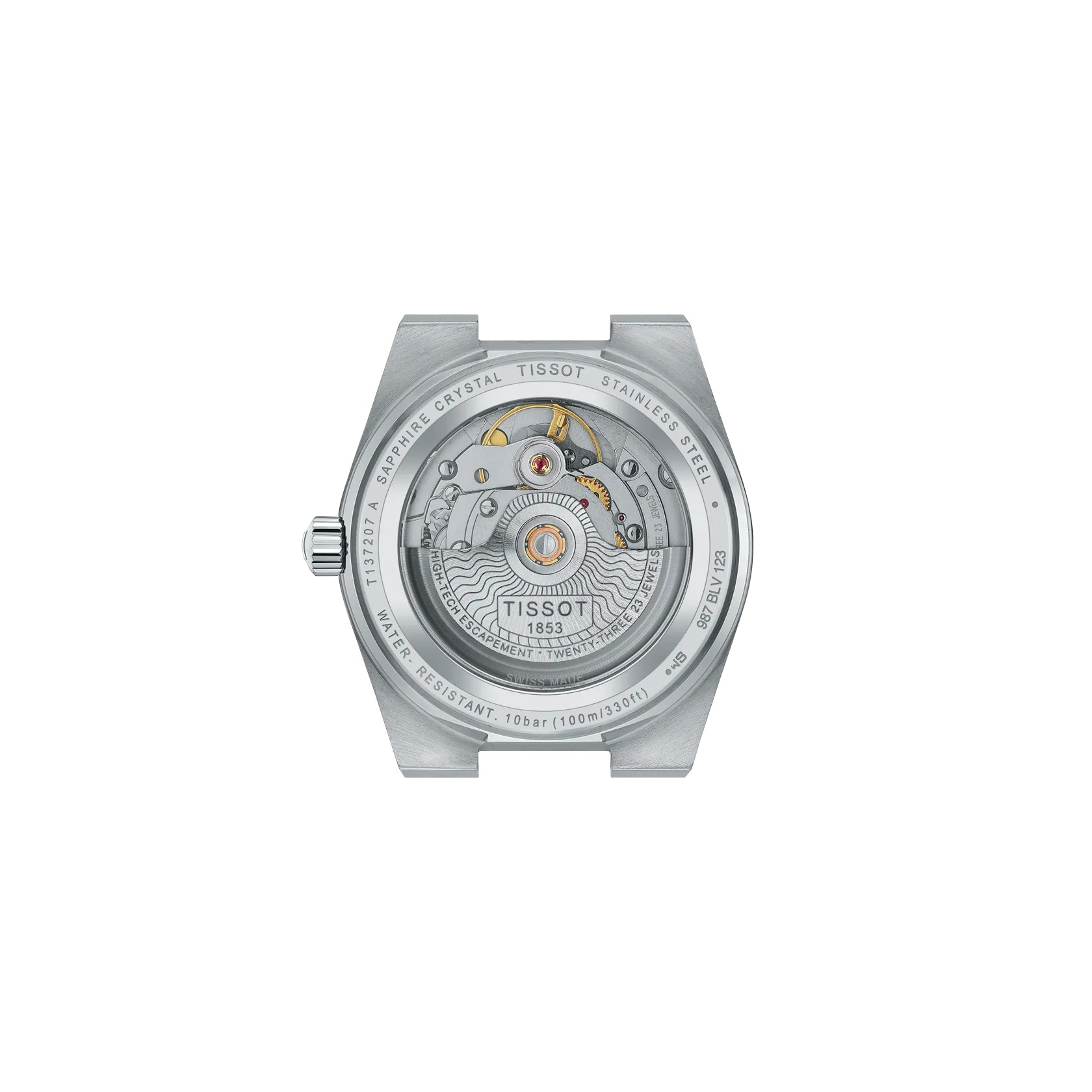 Tissot PRX Automatic Watch Ice Blue Dial 35mm Image 3 La Mine d'Or Moncton, NB