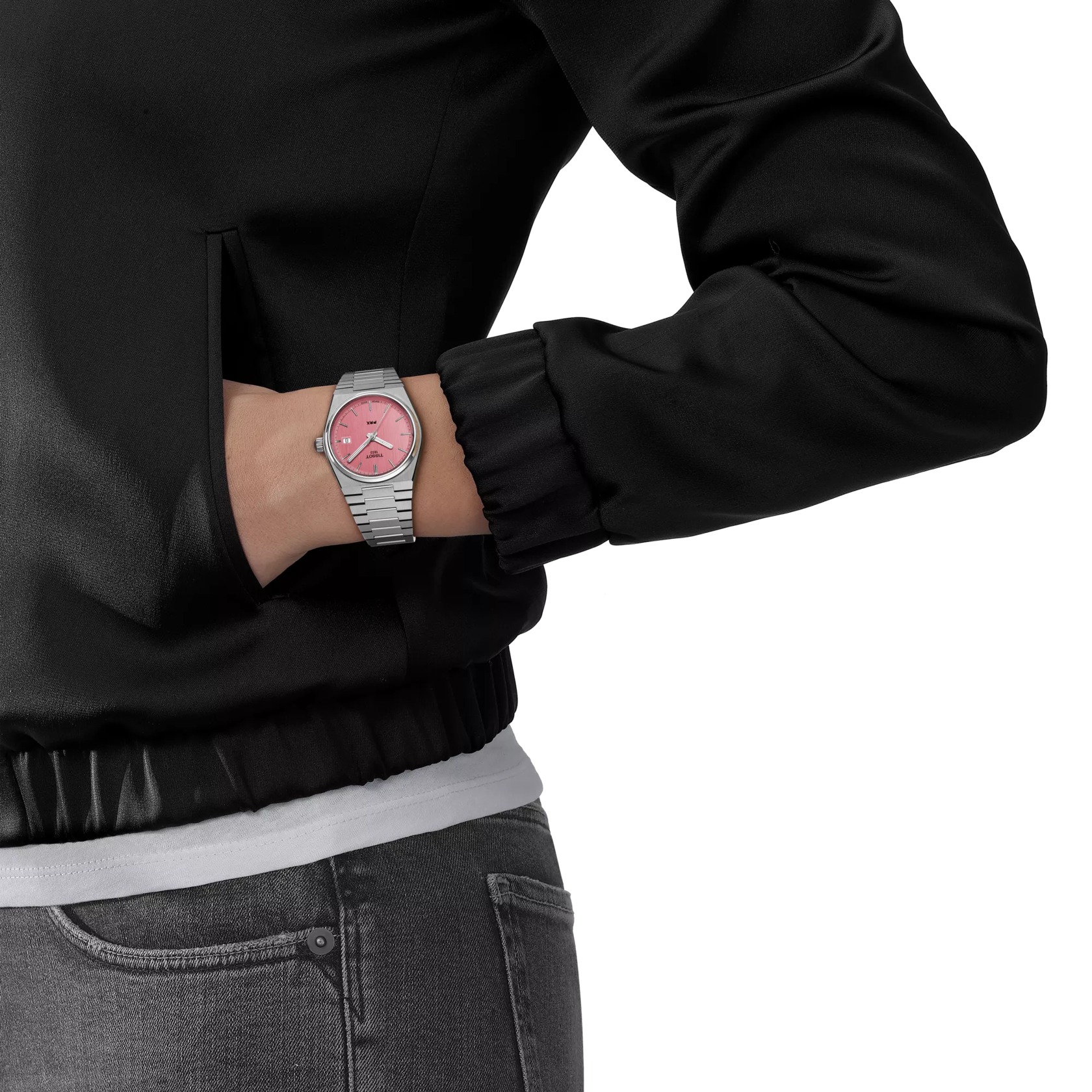 Tissot PRX Quartz Watch Pink Dial 35mm Image 5 La Mine d'Or Moncton, NB
