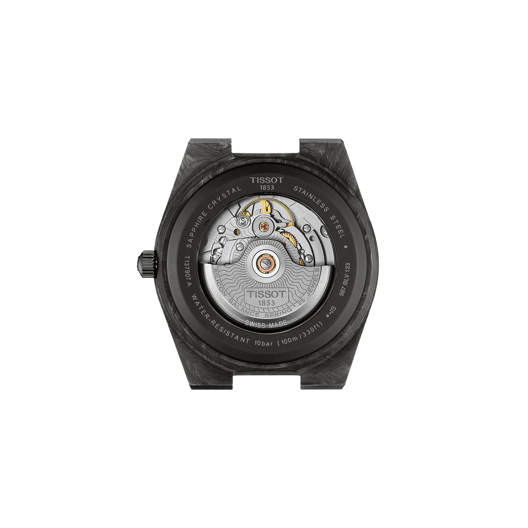 Tissot PRX Carbon Automatic Watch Black Dial 40mm Image 3 La Mine d'Or Moncton, NB