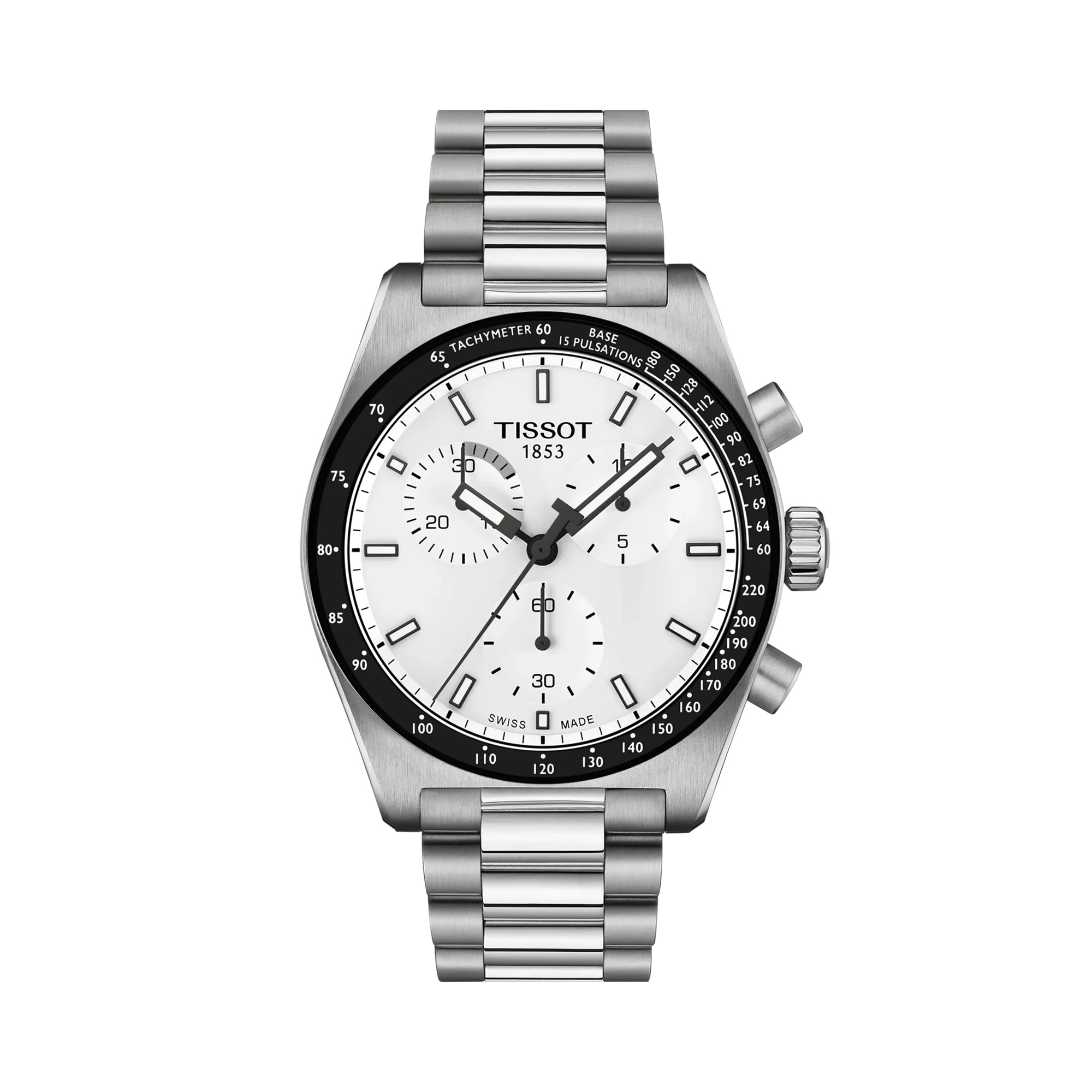 Tissot PR516 Quartz Chrono Watch White Dial 40mm La Mine d'Or Moncton, NB