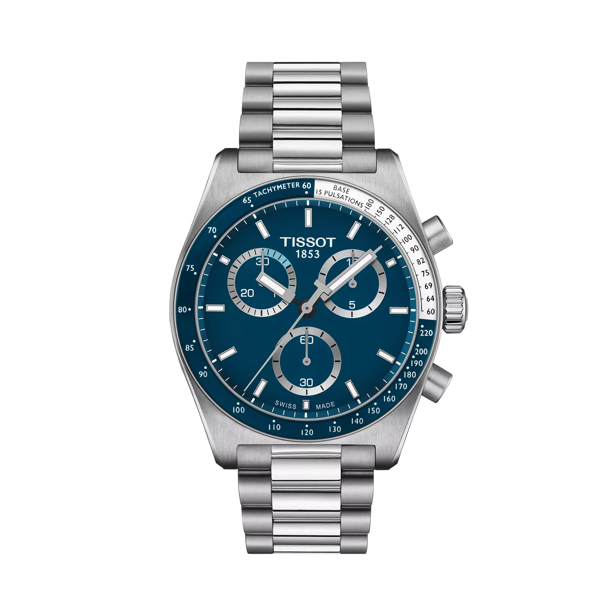 Tissot PR516 Quartz Chrono Watch Blue Dial 40mm La Mine d'Or Moncton, NB
