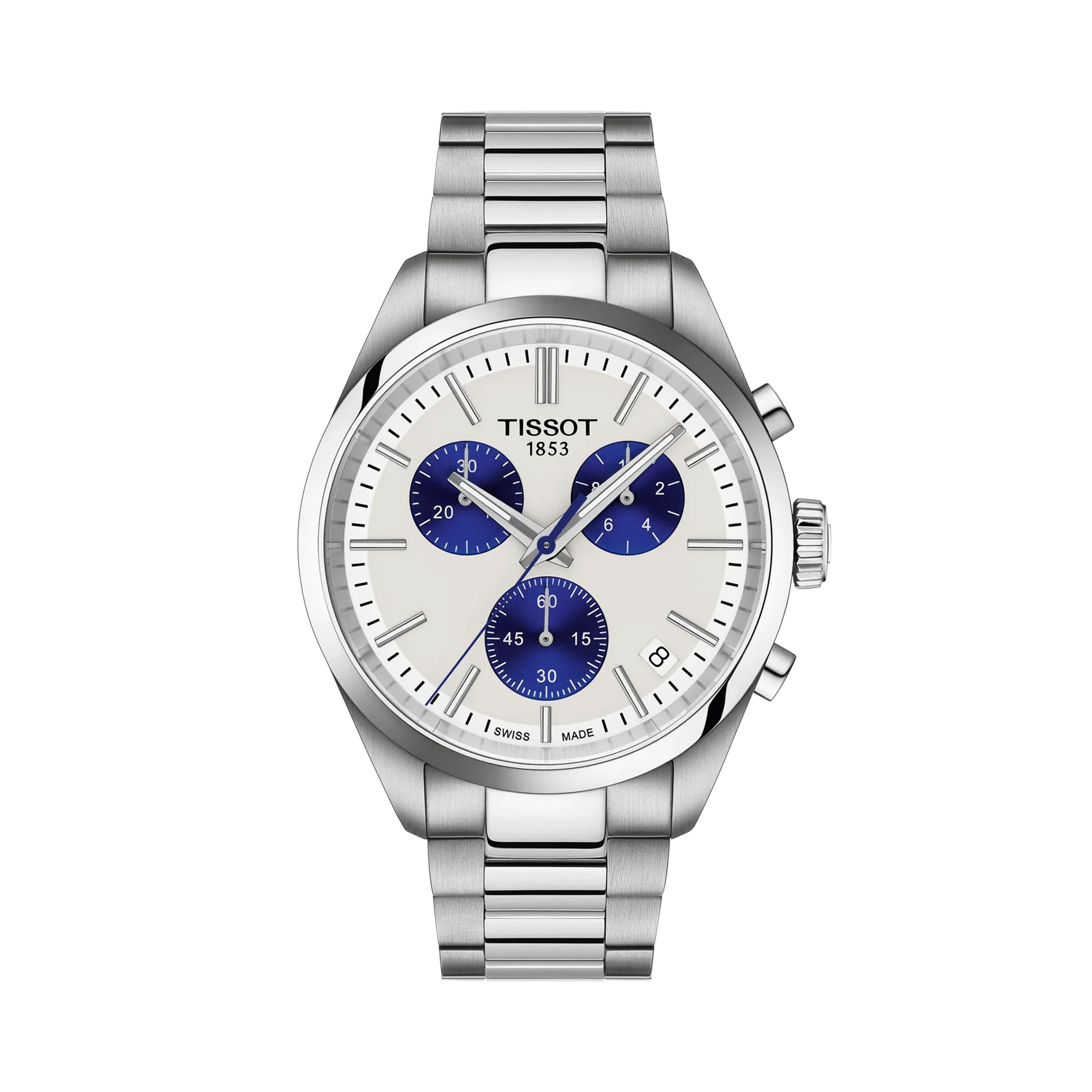 Tissot PR100 Quartz Chrono Watch White Dial 40mm La Mine d'Or Moncton, NB