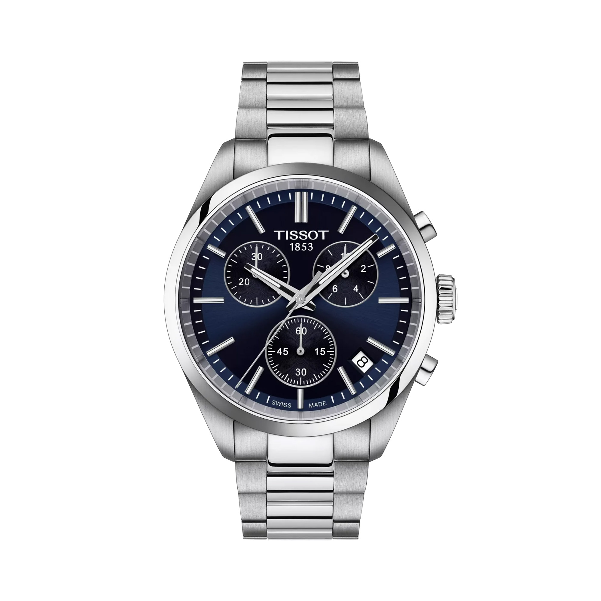Tissot PR100 Quartz Chrono Watch Blue Dial 40mm La Mine d'Or Moncton, NB