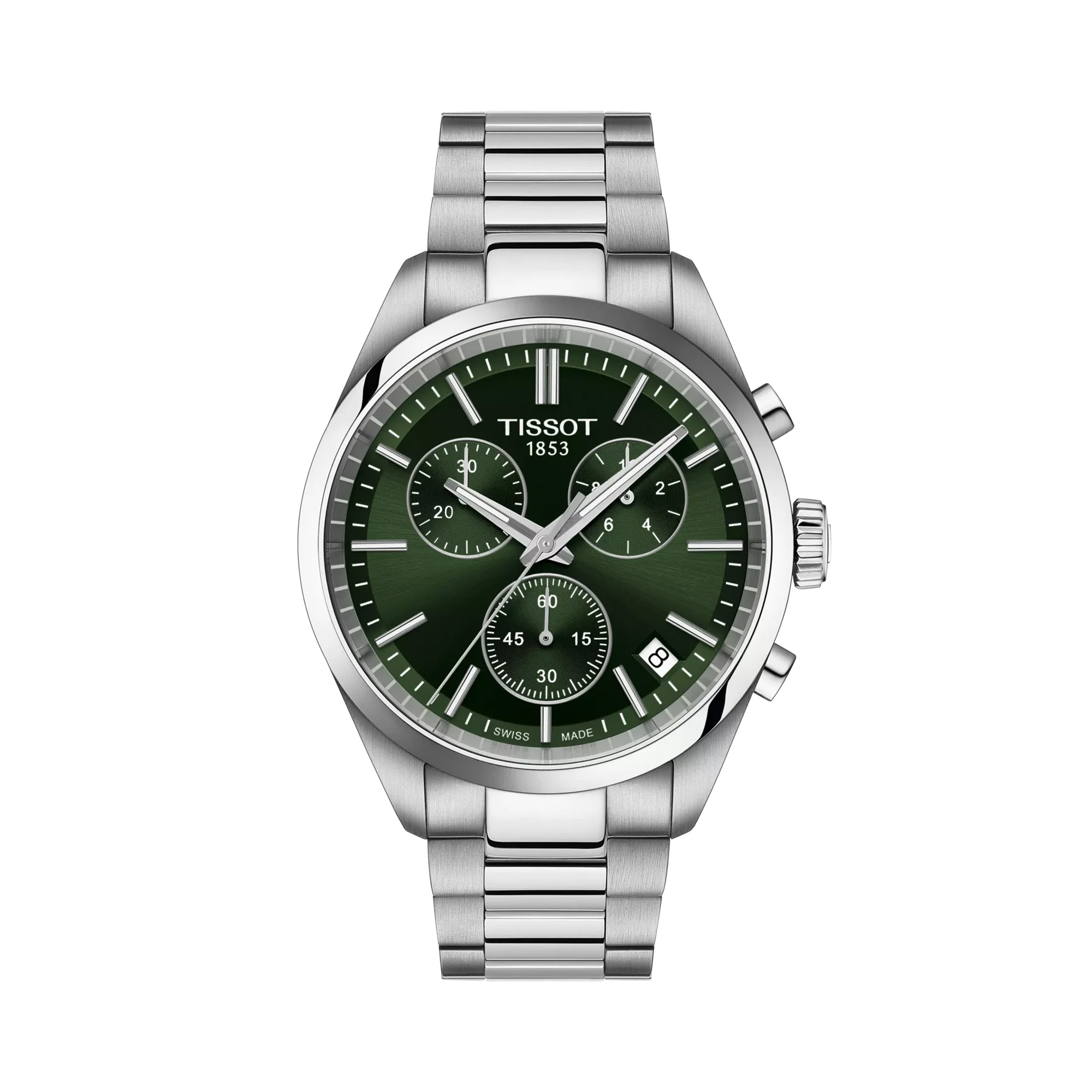 Tissot PR100 Quartz Chrono Watch Green Dial 40mm La Mine d'Or Moncton, NB
