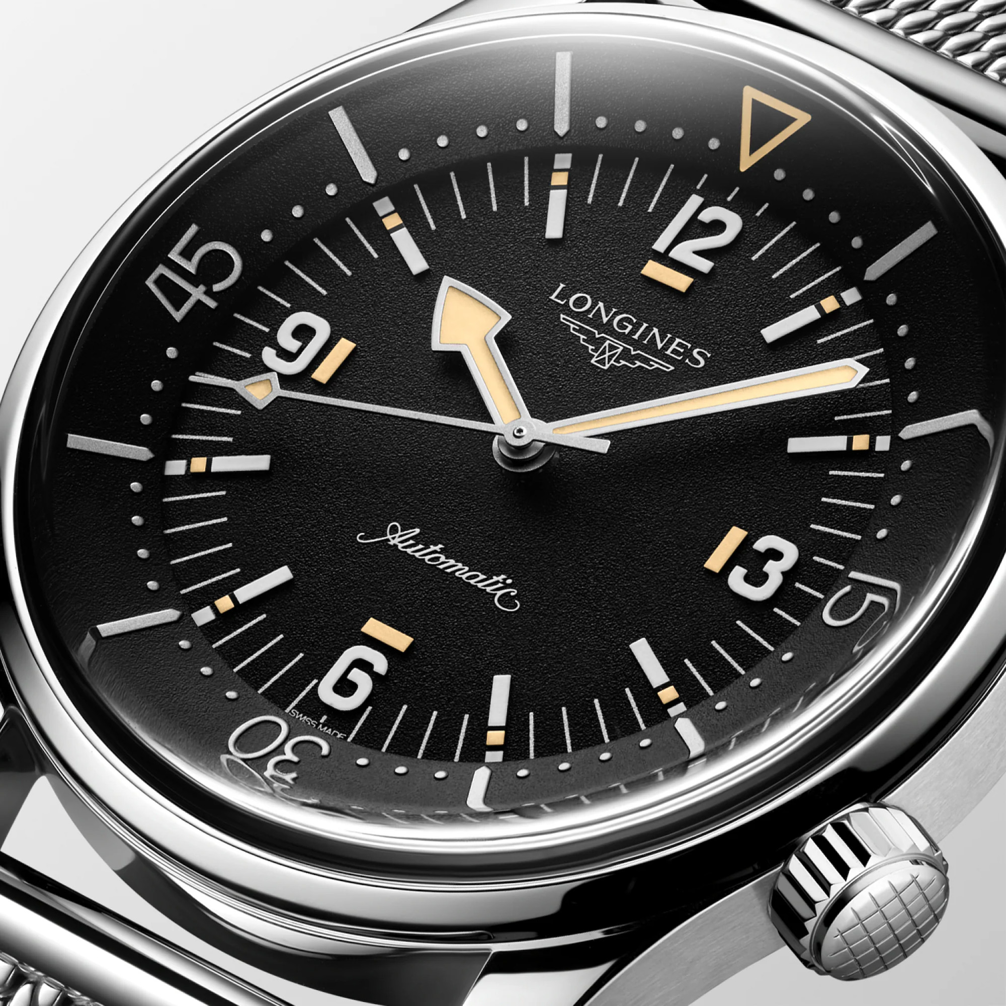 Longines Legend Diver 59 Automatic Watch Black Dial 42mm Image 2 La Mine d'Or Moncton, NB