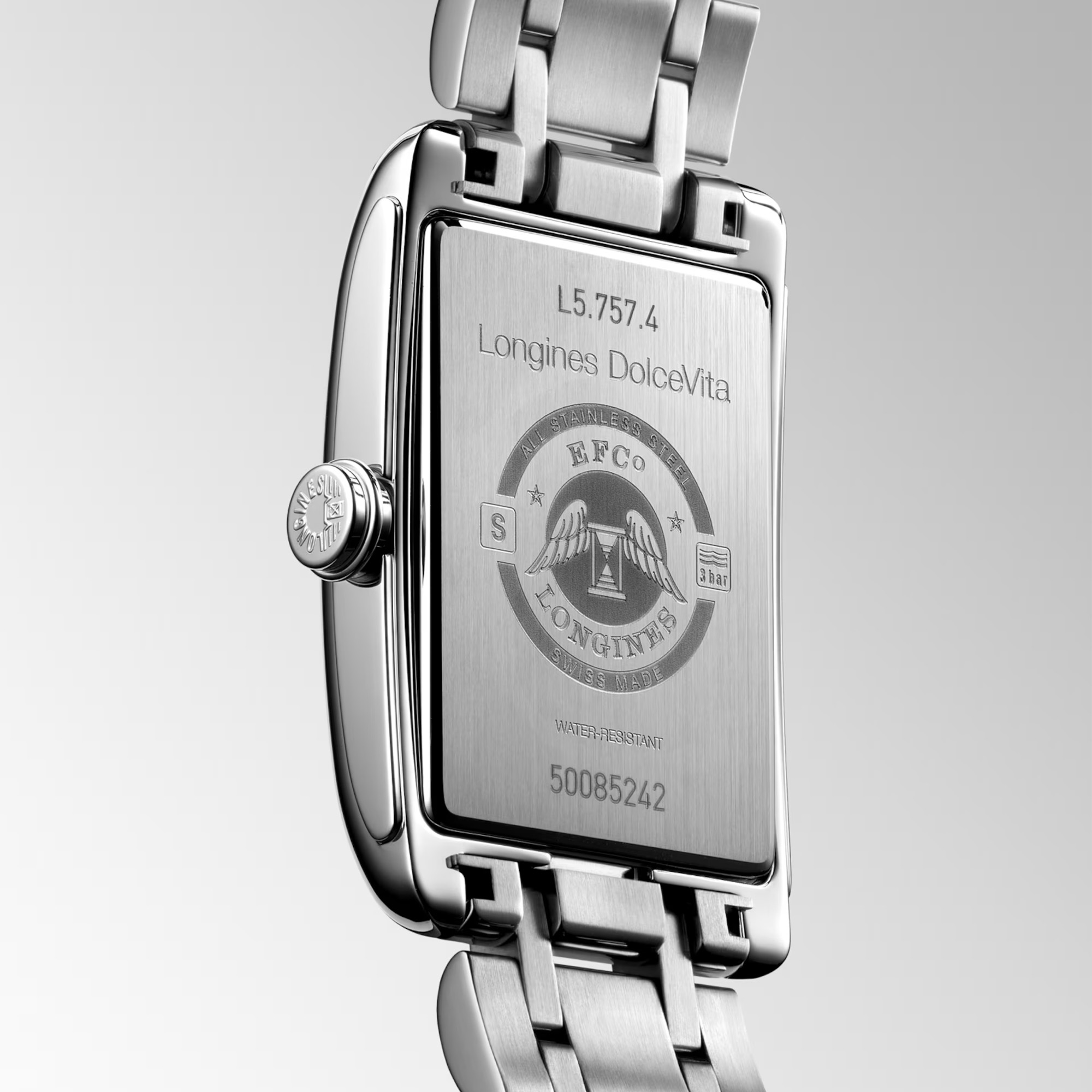 Longines DolceVita Automatic Watch Silver Dial 27 x 43mm Image 4 La Mine d'Or Moncton, NB