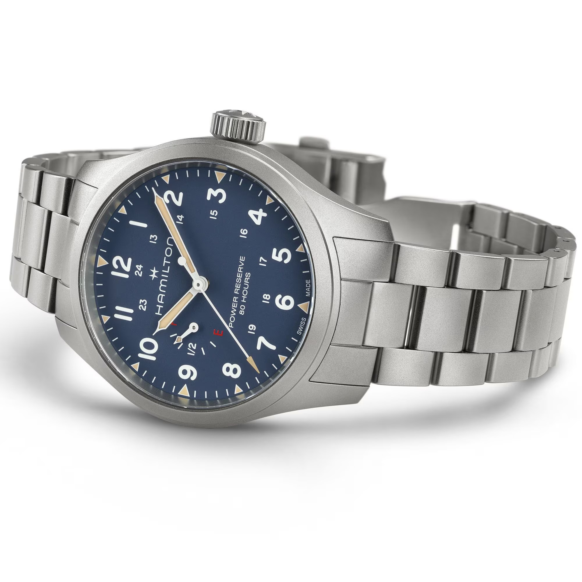 Hamilton Khaki Field Mechanical Power Reserve Blue Dial 40mm Image 3 La Mine d'Or Moncton, NB
