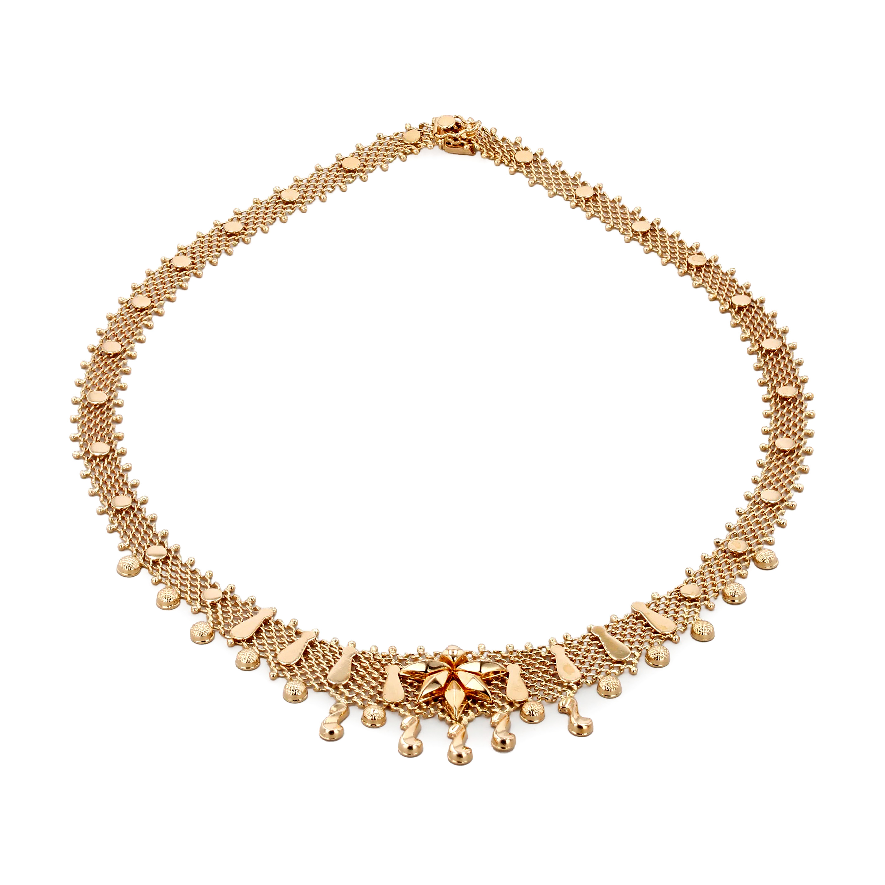 Estate 18kt Yellow Gold Woven Mesh Necklace 18" La Mine d'Or Moncton, NB