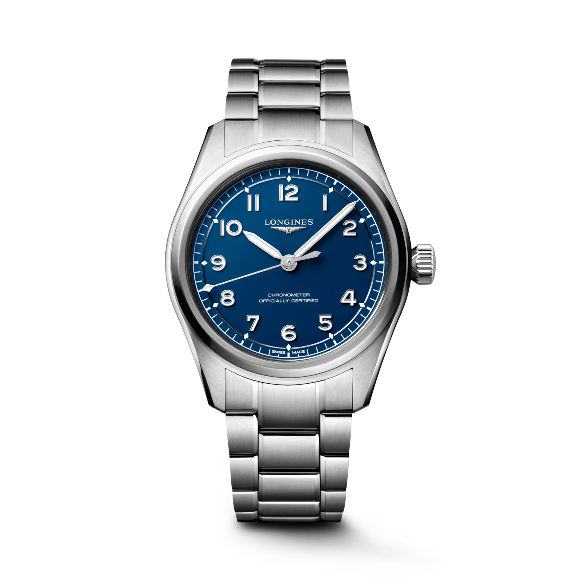 Longines Spirit Pilot Automatic Watch Blue Arabic Dial 39mm La Mine d'Or Moncton, NB