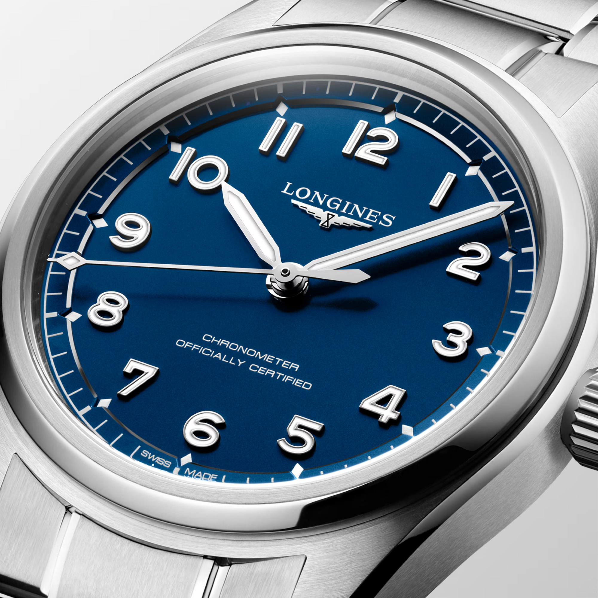 Longines Spirit Pilot Automatic Watch Blue Arabic Dial 39mm Image 2 La Mine d'Or Moncton, NB