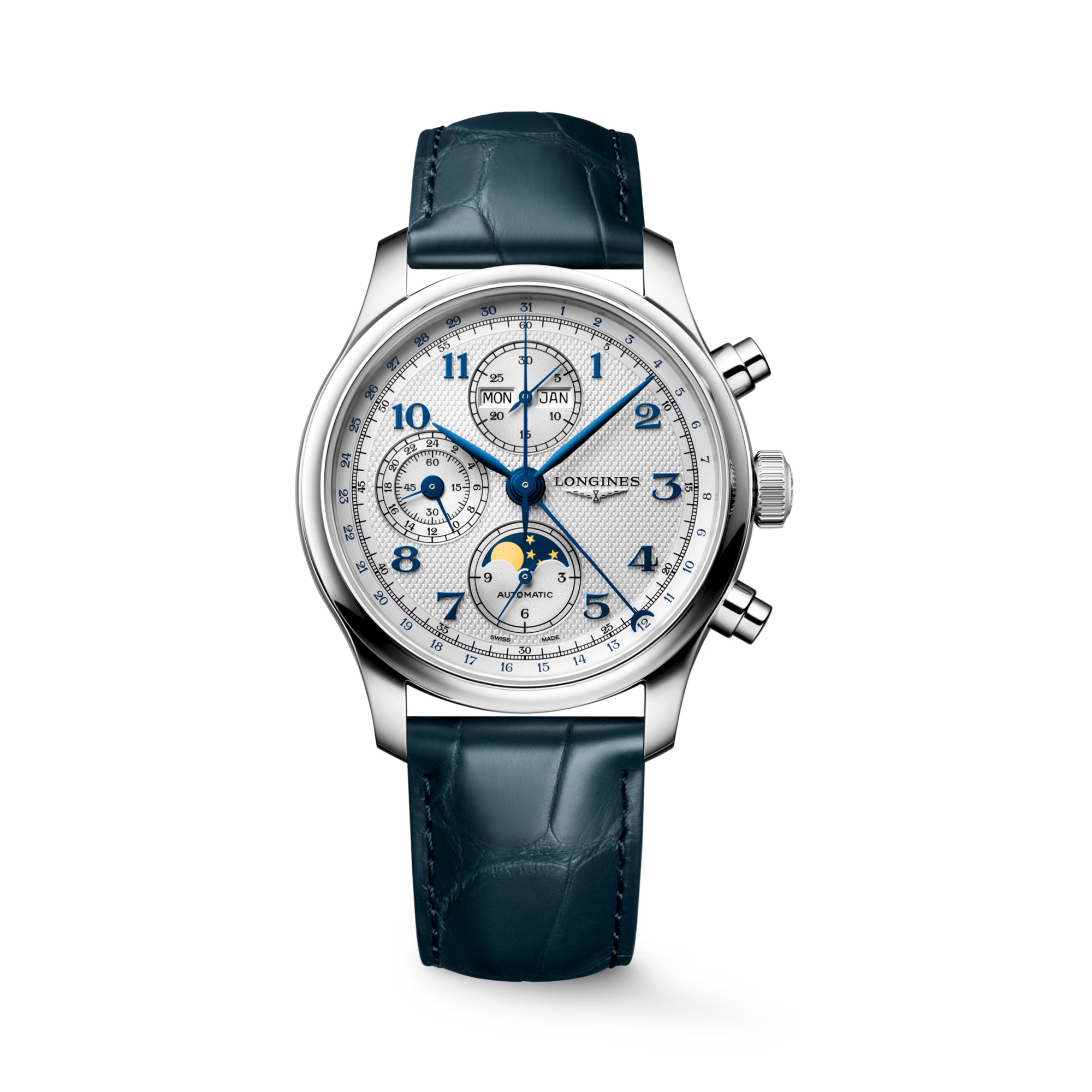 Longines Master Collection Chrono Moonphase Auto Silver Dial 41mm La Mine d'Or Moncton, NB