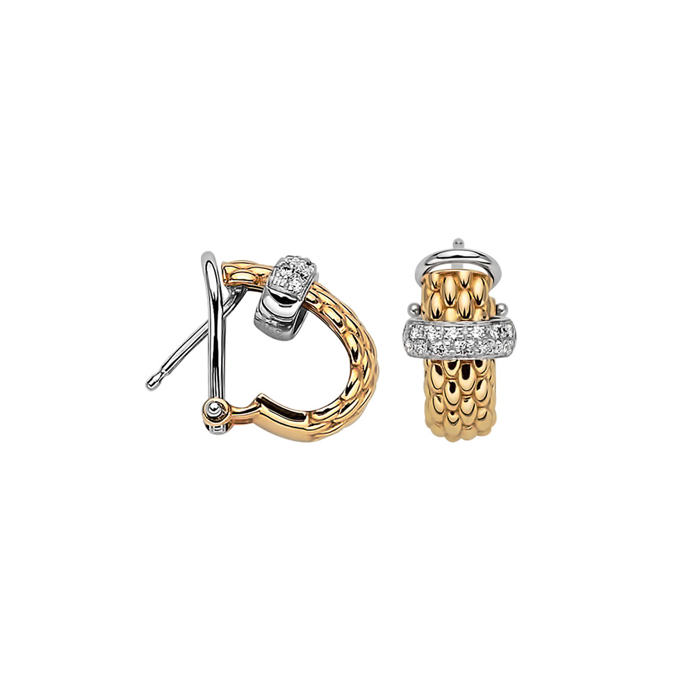 FOPE Vendome Flex'it Yellow Gold Diamond Earrings La Mine d'Or Moncton, NB