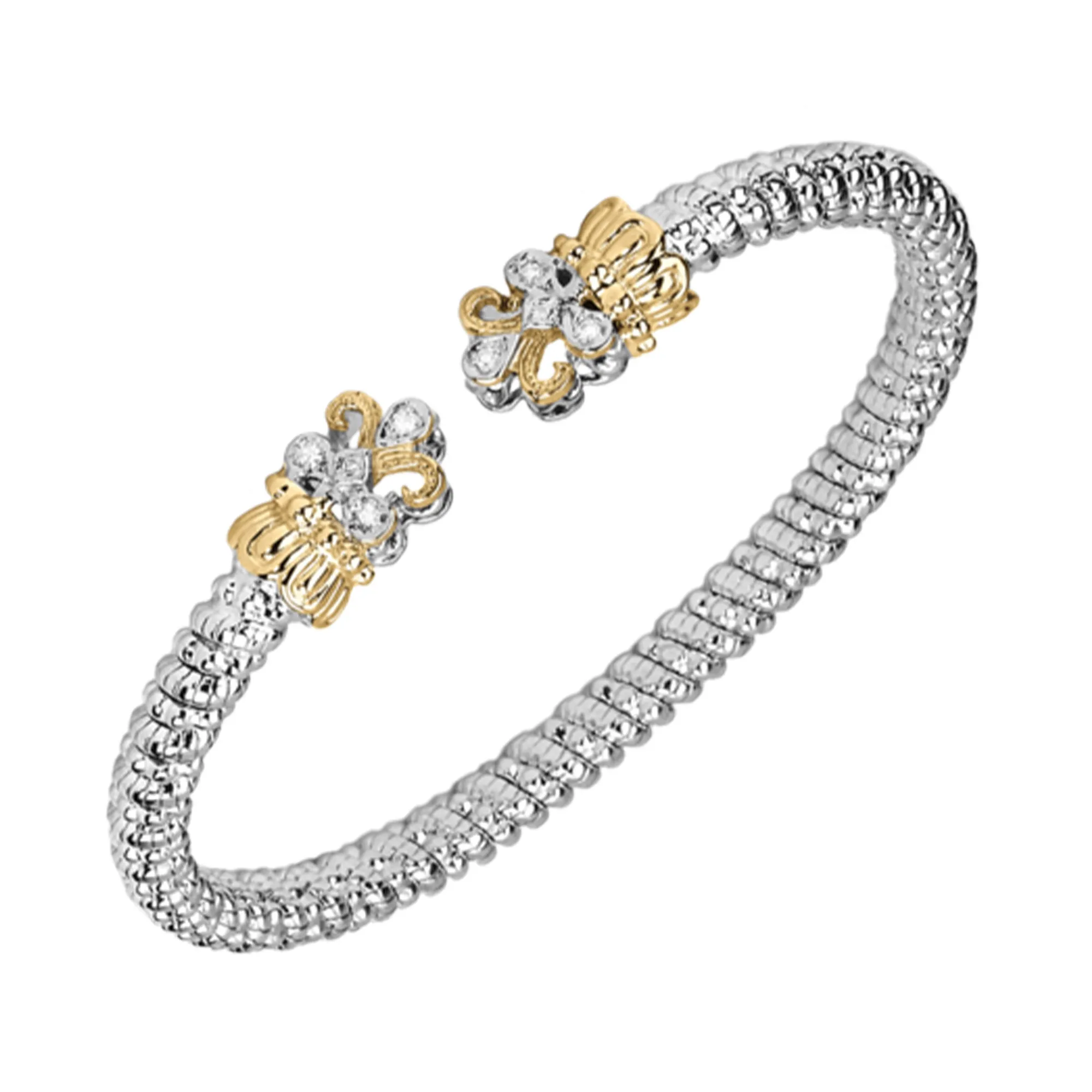 0.08tw Vahan Diamond Bangle in Gold & Silver La Mine d'Or Moncton, NB