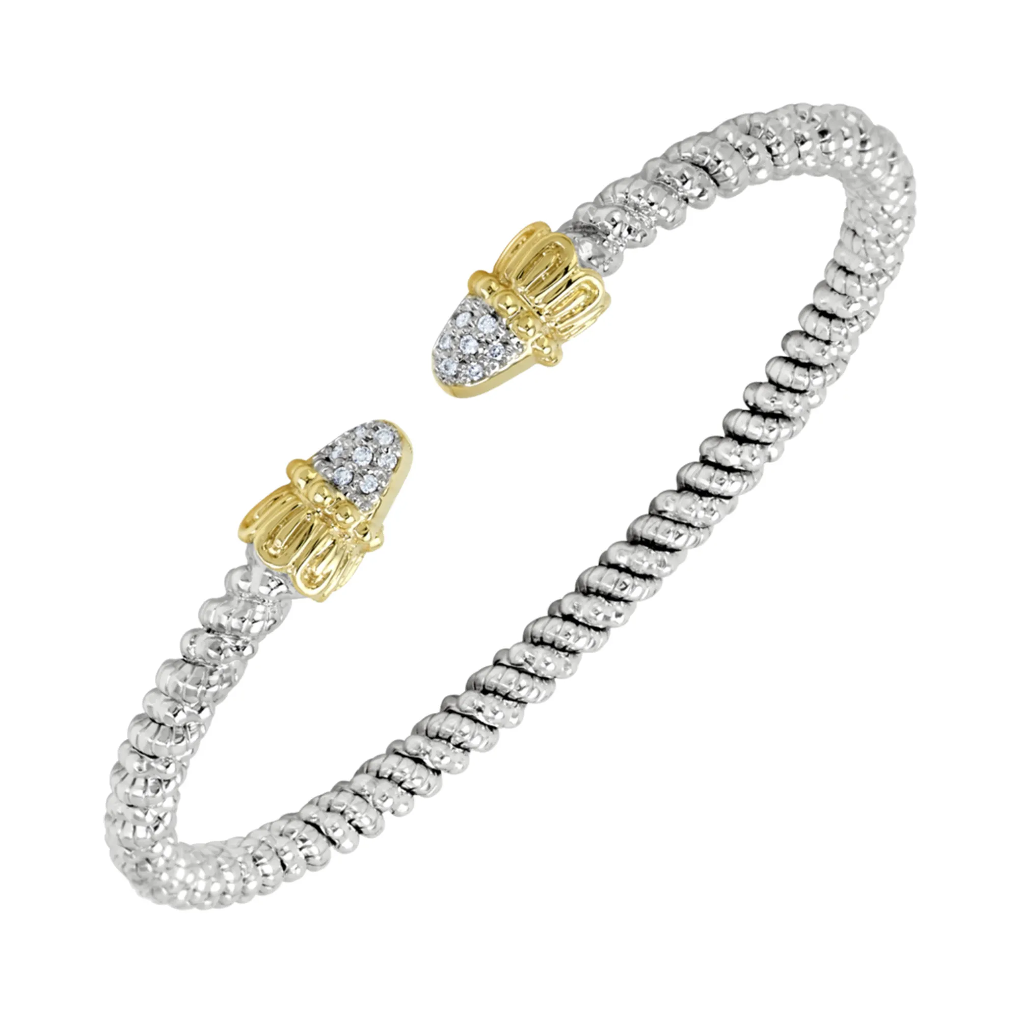 0.07tw Vahan Diamond Bangle in Gold & Silver La Mine d'Or Moncton, NB