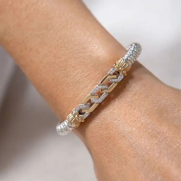 0.20tw Vahan Diamond Bangle in Gold & Silver Image 2 La Mine d'Or Moncton, NB