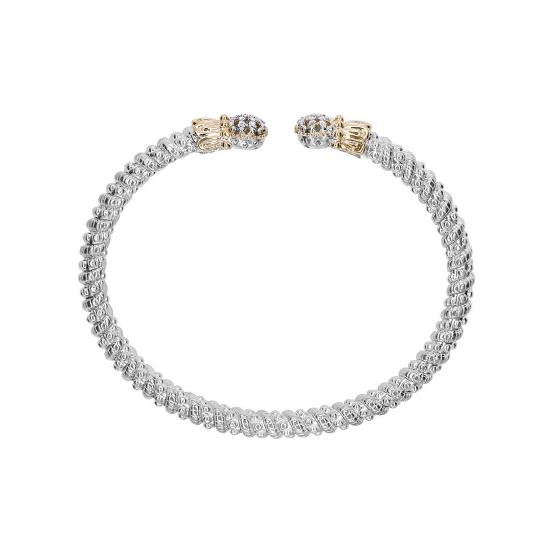0.13tw Vahan Diamond Bangle in Gold & Silver Image 2 La Mine d'Or Moncton, NB