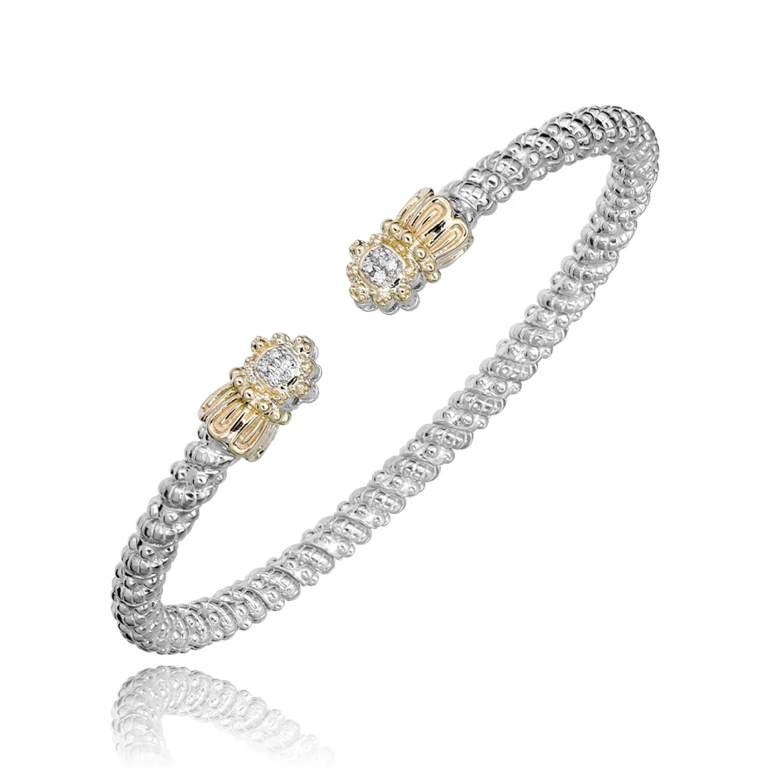 0.04tw Vahan Diamond Bangle in Gold & Silver La Mine d'Or Moncton, NB