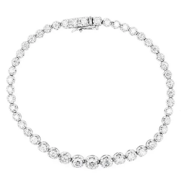 3.00tw Graduated Diamond Tennis Bracelet Image 2 La Mine d'Or Moncton, NB