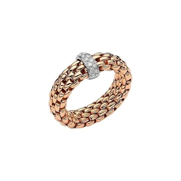 FOPE Vendome Flex'it Rose Gold Diamond Ring Medium La Mine d'Or Moncton, NB