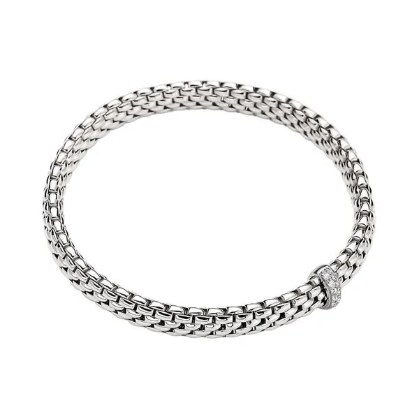 FOPE Vendome Flex'it White Gold Diamond Bracelet Size S La Mine d'Or Moncton, NB