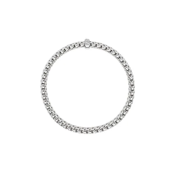 FOPE Vendome Flex'it White Gold Diamond Bracelet Size S Image 2 La Mine d'Or Moncton, NB