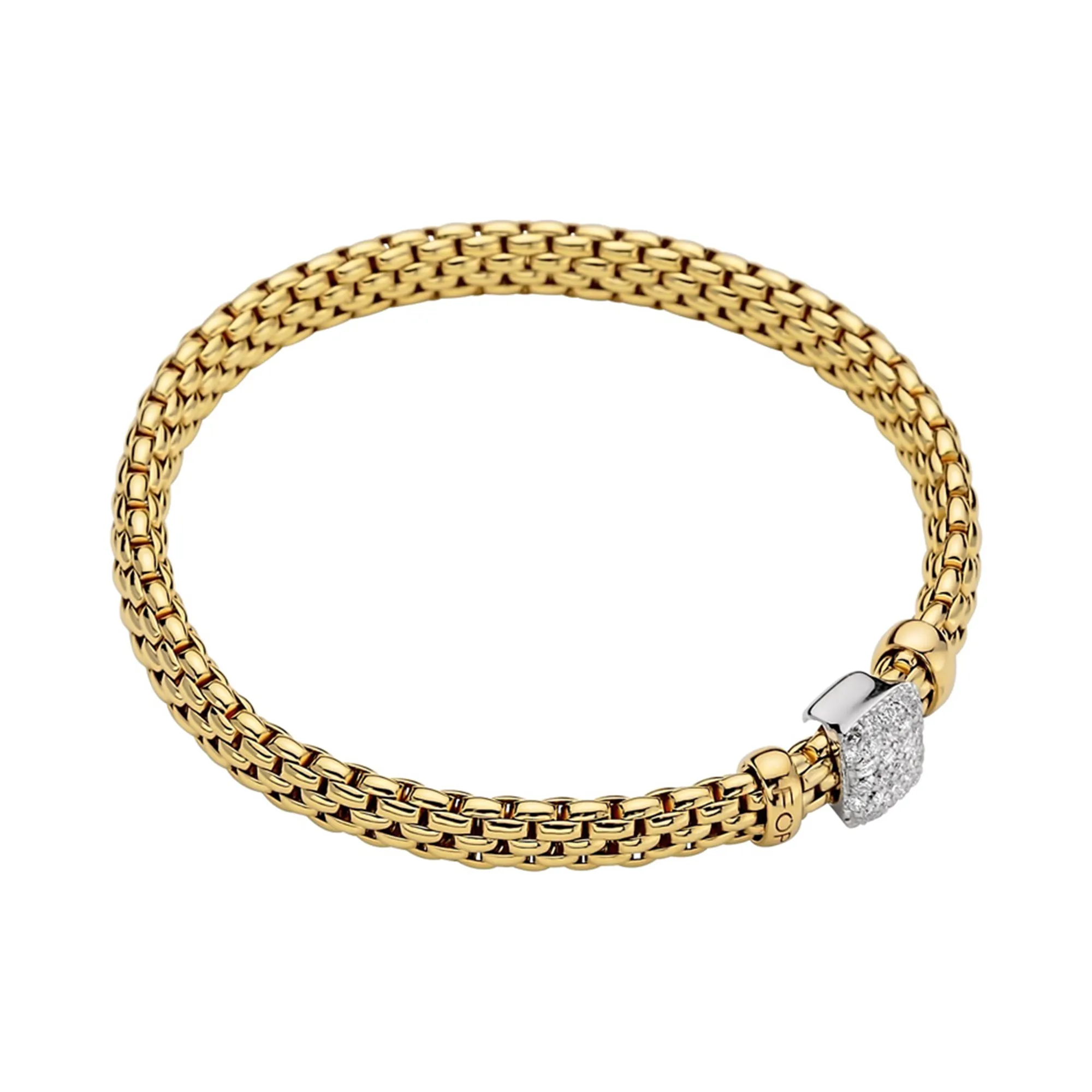FOPE Vendome Flex'it Yellow Gold Diamond Bracelet La Mine d'Or Moncton, NB
