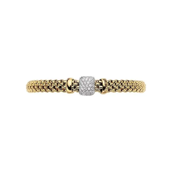 FOPE Vendome Flex'it Yellow Gold Diamond Bracelet Image 3 La Mine d'Or Moncton, NB