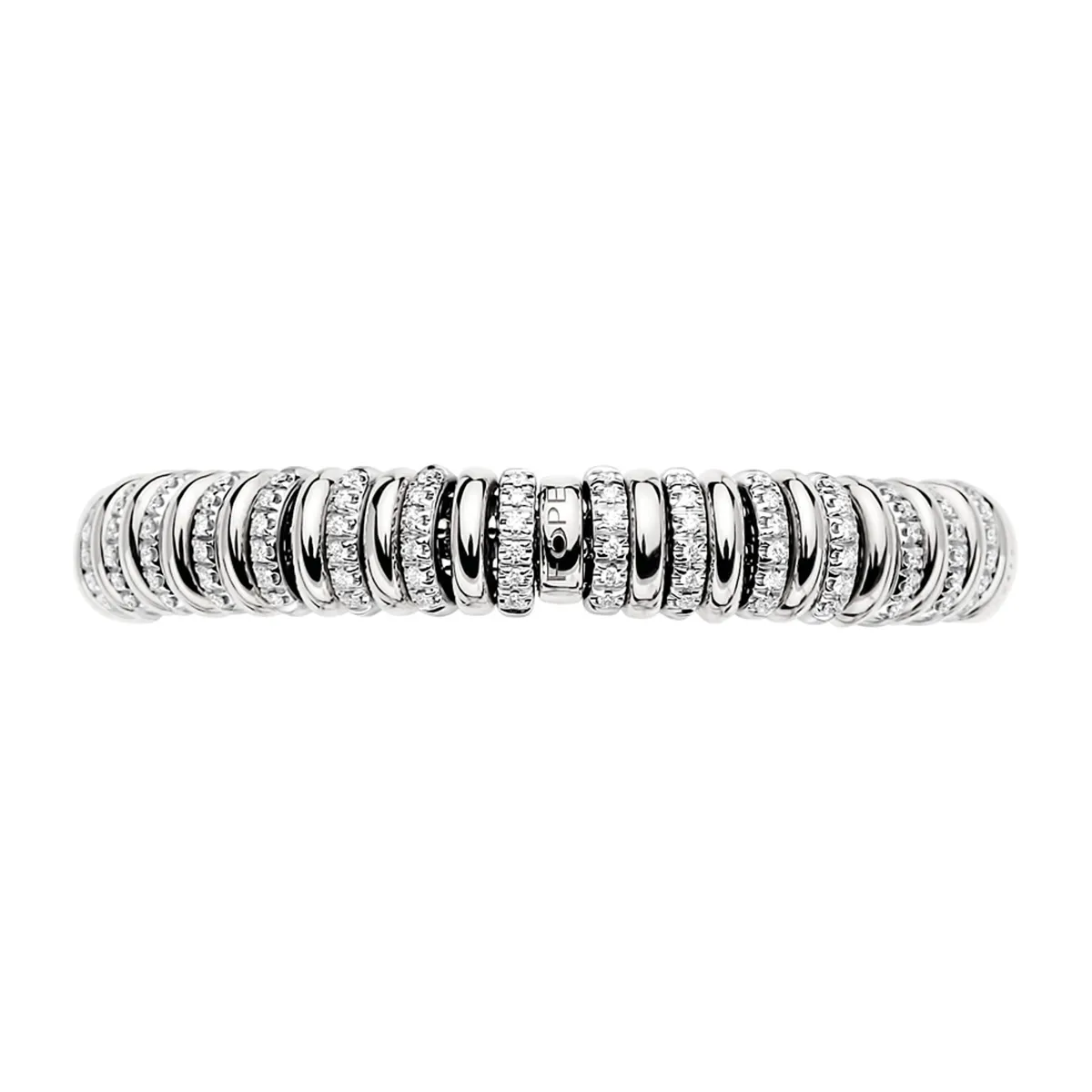 FOPE Vendome Flex'it Diamond Bracelet White Gold Medium Image 3 La Mine d'Or Moncton, NB