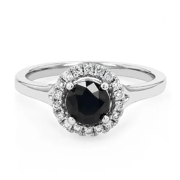 0.93tw Black Diamond Halo Engagement Ring La Mine d'Or Moncton, NB