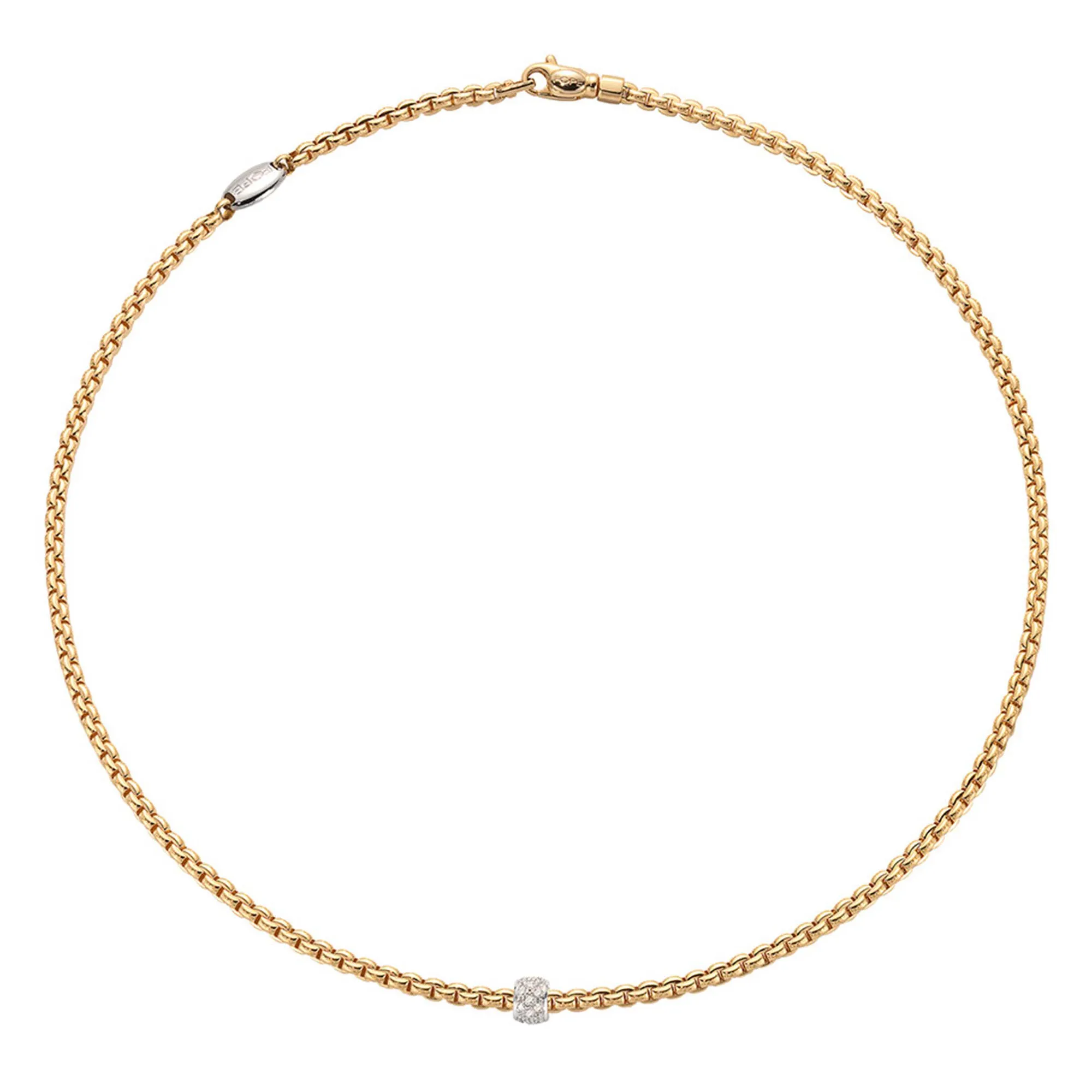 FOPE Eka Anniversario Yellow Gold Diamond Necklace La Mine d'Or Moncton, NB