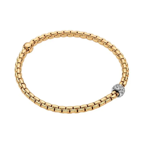 FOPE Eka Tiny Flex'it Bracelet with Diamonds Size M La Mine d'Or Moncton, NB