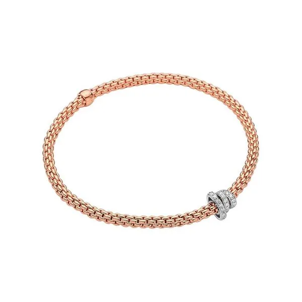 FOPE Prima Flex'it Rose Gold Diamond Bracelet Size S La Mine d'Or Moncton, NB