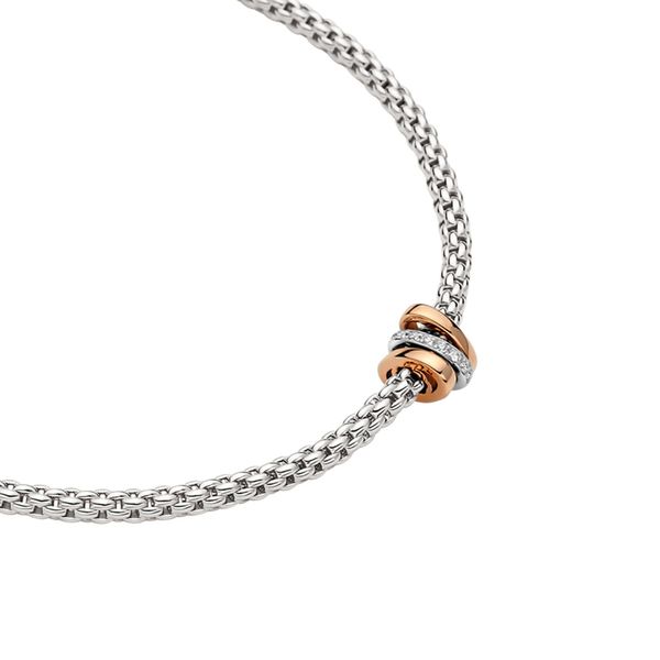 FOPE Prima Flex'it 18kt White Gold Necklace with Diamonds Image 2 La Mine d'Or Moncton, NB