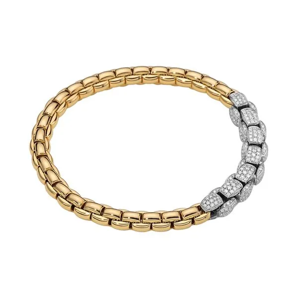 FOPE Eka Flex'it Yellow Gold Diamond Bracelet Size M La Mine d'Or Moncton, NB