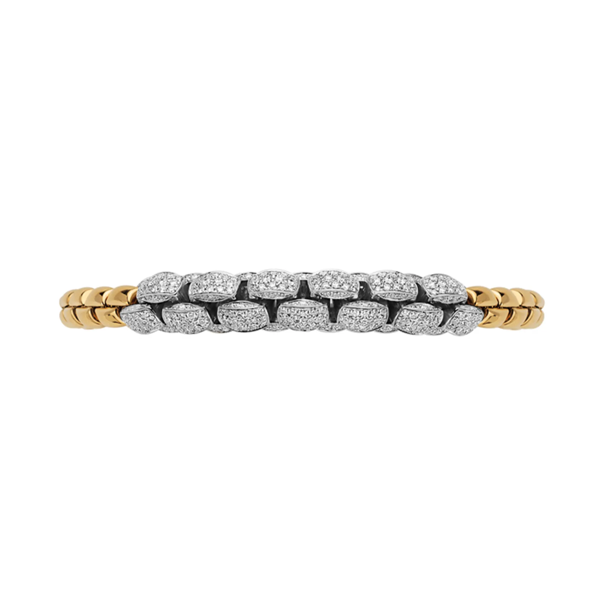 FOPE Eka Flex'it Yellow Gold Diamond Bracelet Size M Image 3 La Mine d'Or Moncton, NB