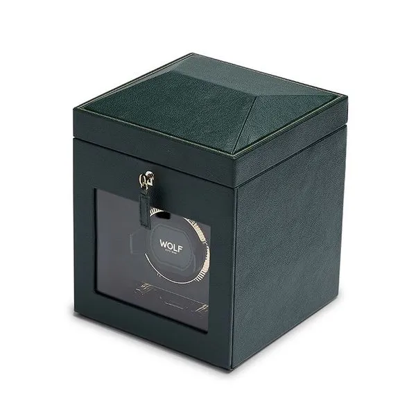 WOLF British Racing Single Watch Winder with Storage - Green Image 3 La Mine d'Or Moncton, NB