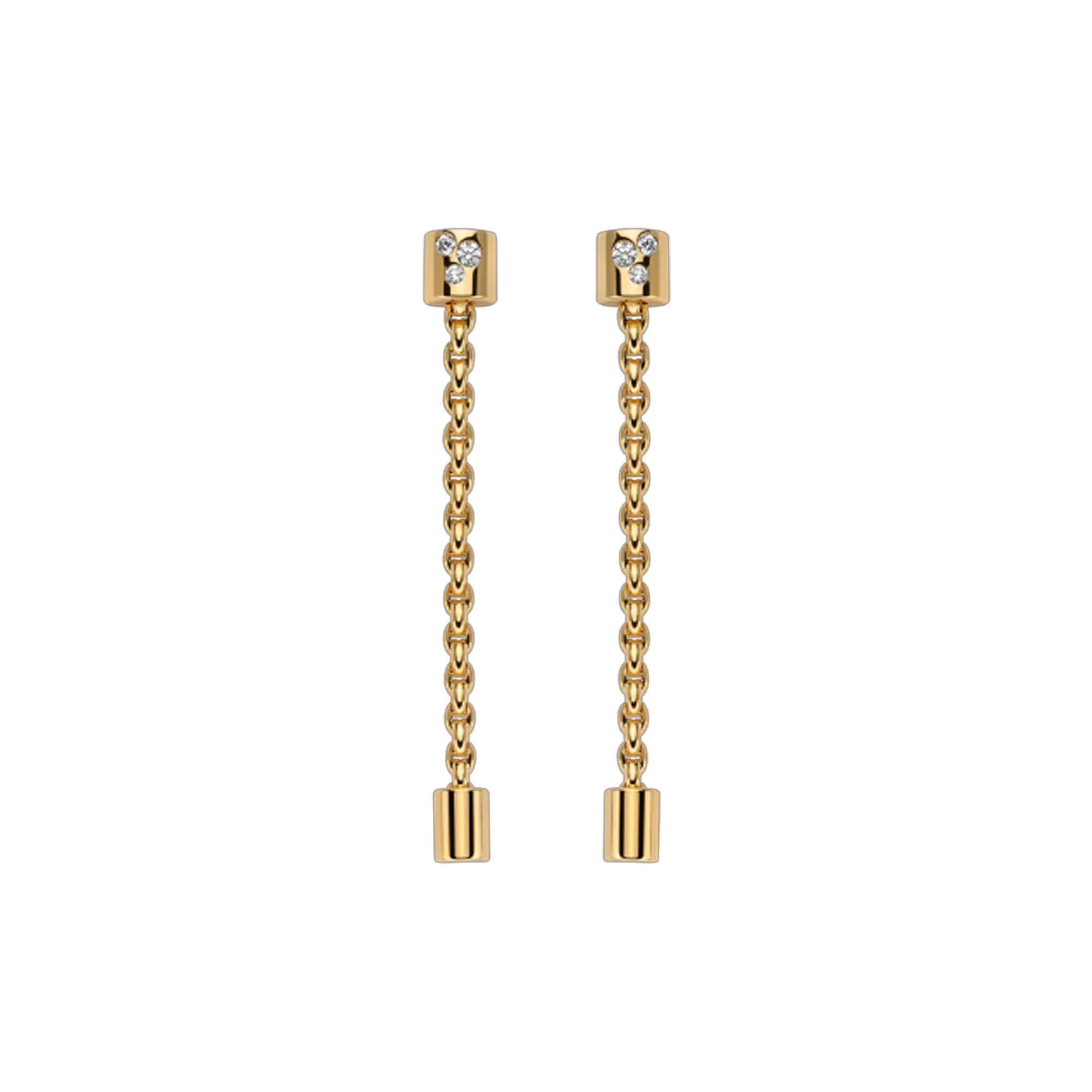 FOPE Aria Pendant Yellow Gold Diamond Earrings Image 2 La Mine d'Or Moncton, NB