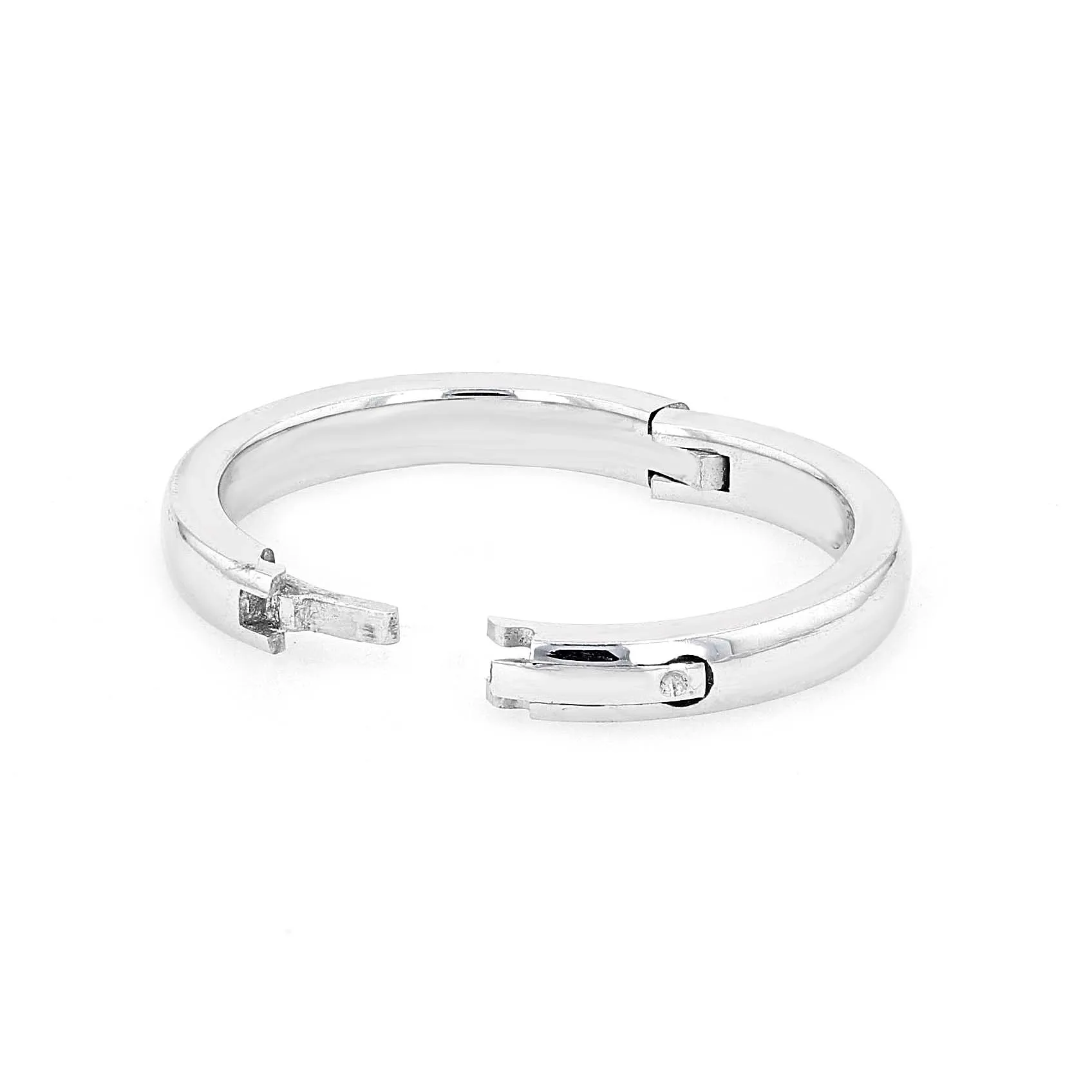 14kt White Gold Comfort Fit Click Wedding Band 2.7mm Wide La Mine d'Or Moncton, NB