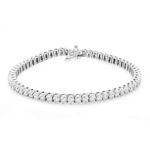 4.00ct Half Bezel Diamond Tennis Bracelet 7" La Mine d'Or Moncton, NB