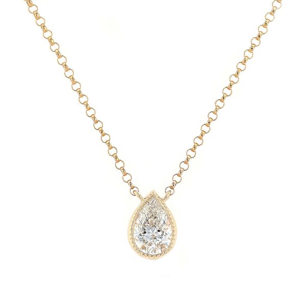0.50ct Diamond Pear Bezel Necklace La Mine d'Or Moncton, NB