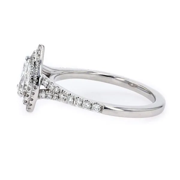 1.31tw Pear Diamond Double Halo Pave Engagement Ring Image 2 La Mine d'Or Moncton, NB