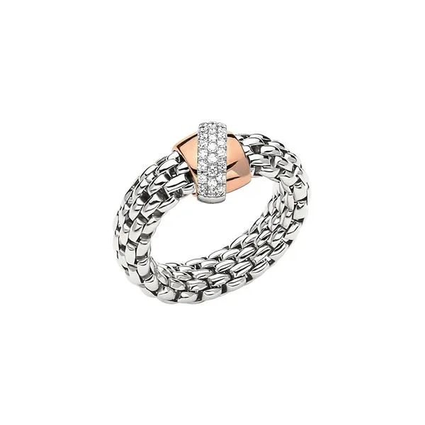 FOPE Vendome Flex'it Ring White Gold with Diamonds Medium La Mine d'Or Moncton, NB
