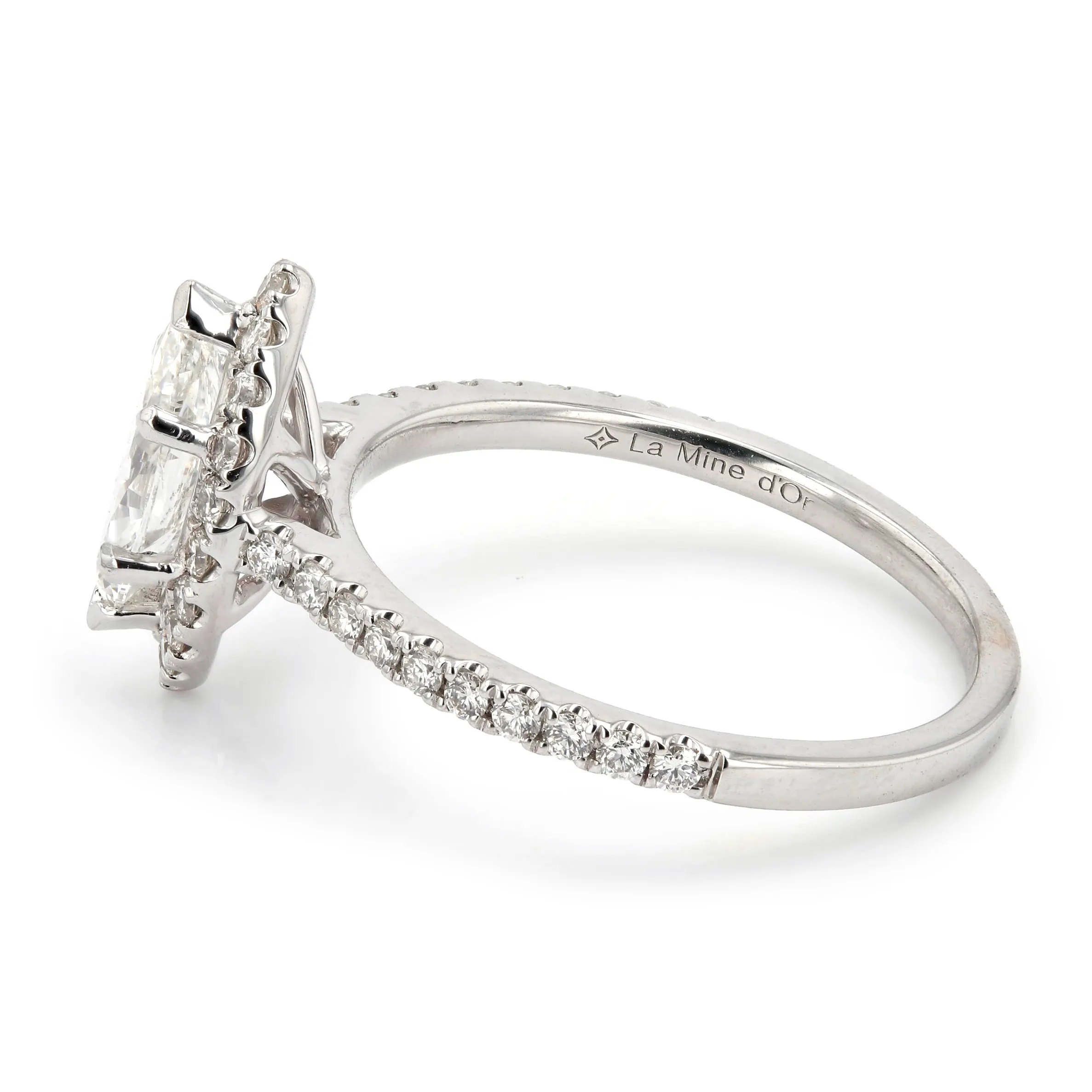 1.30tw Arizona Marquise Diamond Halo Engagement Ring Image 2 La Mine d'Or Moncton, NB