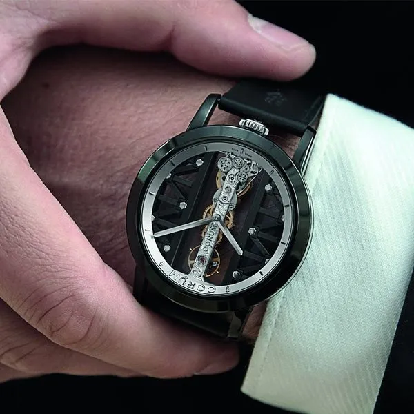 Corum Golden Bridge Round 43 Titanium DLC Image 3 La Mine d'Or Moncton, NB