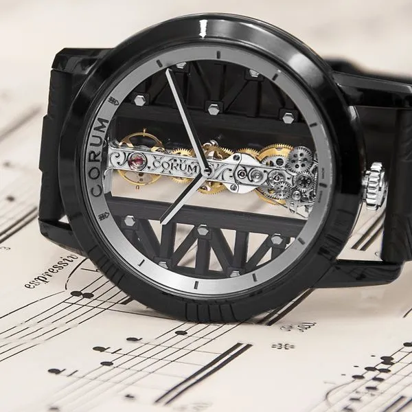 Corum Golden Bridge Round 43 Titanium DLC Image 4 La Mine d'Or Moncton, NB